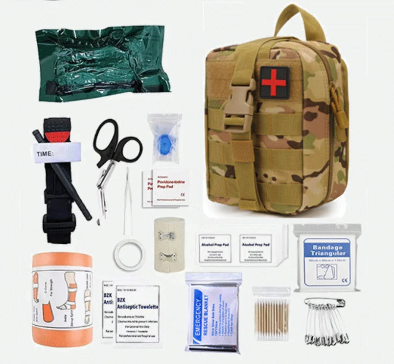 OEM Custom Tactical Trauma Bag IFAK Emergency Survival  First Aid Kit for Outdoor Activities Climbing Camping Hunting Hiking