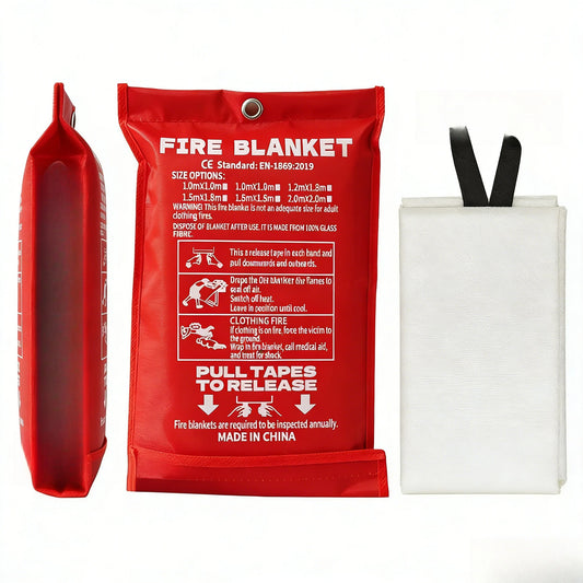 1M x 1M Emergency Fiberglass Fire Blanket Fire Flame Retardant Emergency Survival Fire Shelter Safety Cover Fire Extinguisher