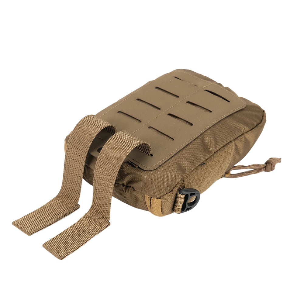 Rhino Rescue Tactical Molle Admin Pouch Laser Cut EDC Utility Bag Horizontal Modular Pouch for Camping Hiking Gear (Empty)