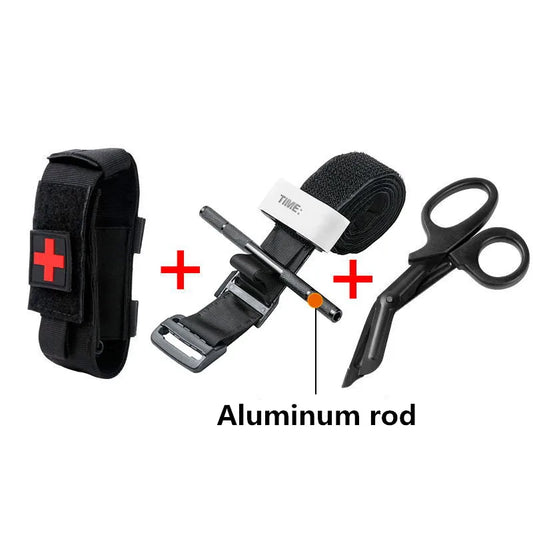 Tactical First Aid New Metal Aluminum Rod Tourniquet Survival Hemostasis Second Generation Upgrade Repeated Use Strengthen