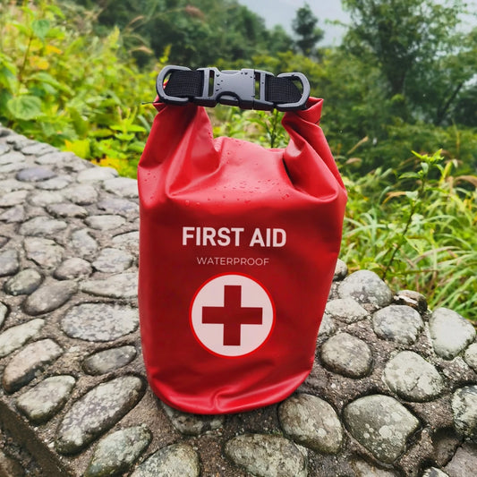 2L Waterproof First Aid Bag Roll Top Emergency Kit Visible Fishing Kayaking Boating Swimming Camping Rafting Survival Outdoor
