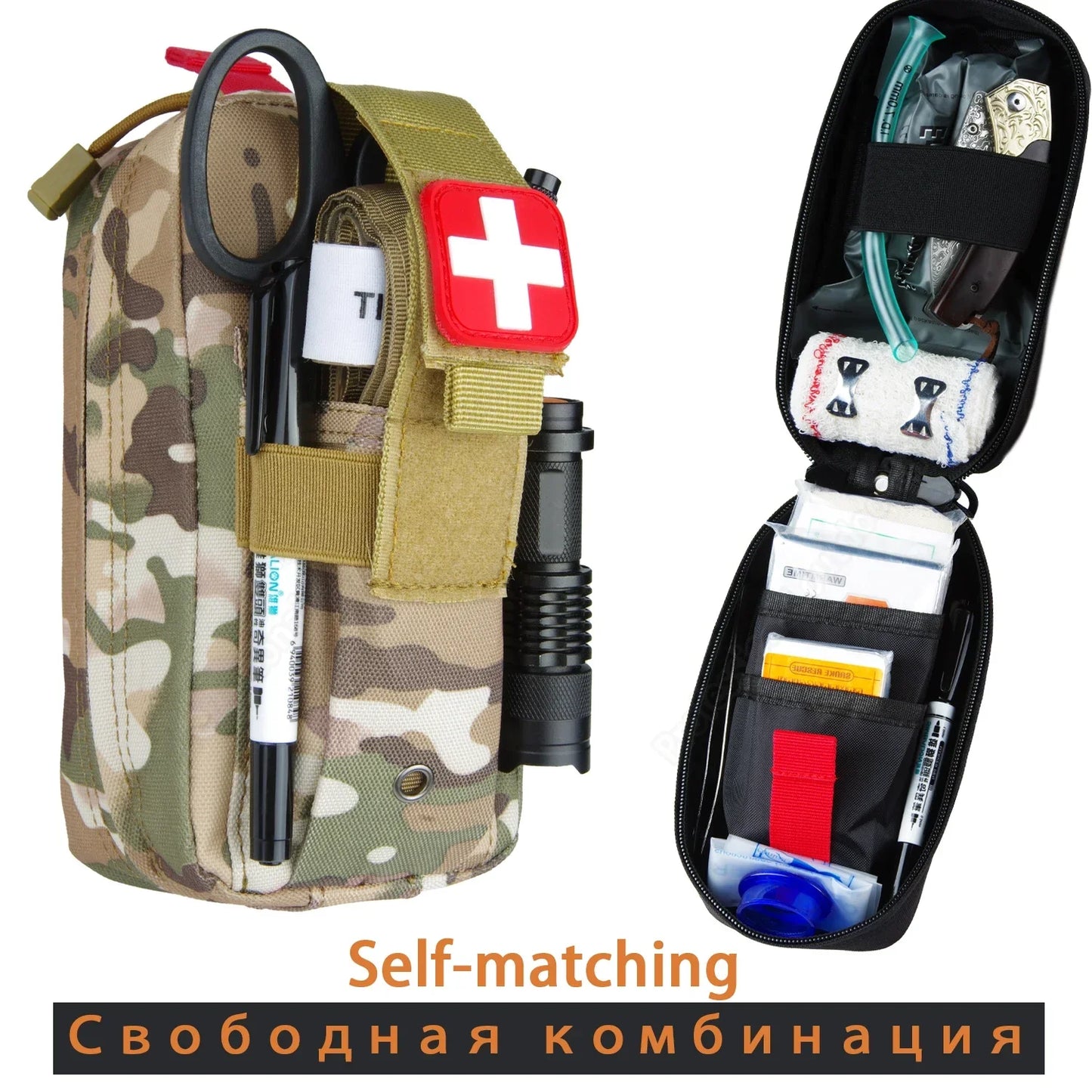 Kompaktní IFAK pouzdro MOLLE pro první pomoc