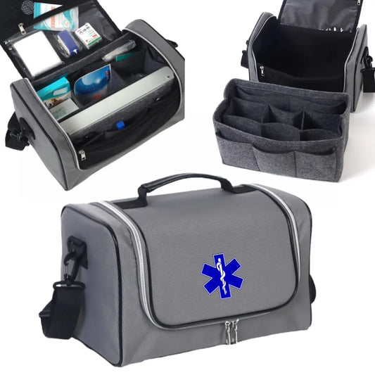 2 PCS Set Waterproof First Aid Kit Bag,Medical Bag Travel Outdoor,Medicine Bag,Nurses Storage Bag,Doctor Bag with Shoulder Strap