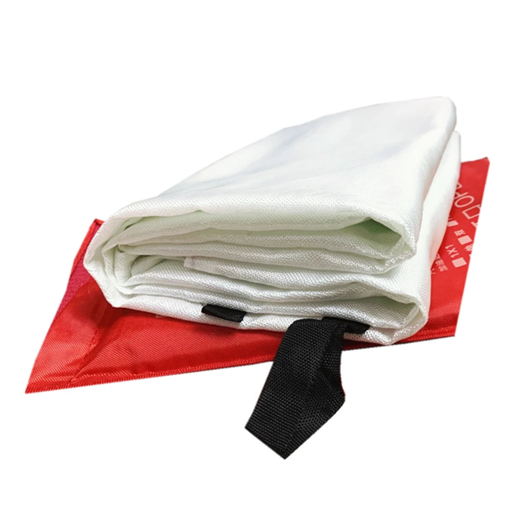 1M x 1M Emergency Fiberglass Fire Blanket Fire Flame Retardant Emergency Survival Fire Shelter Safety Cover Fire Extinguisher